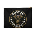Boston Throttle Society Accessory Pouch | Motorcycle Engine Logo