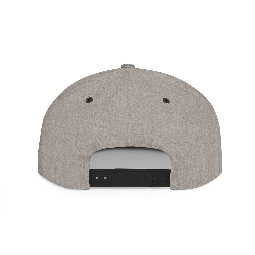 Boston Throttle Flat Bill Snapback Hat — Vintage Motorcycle Racing Cap