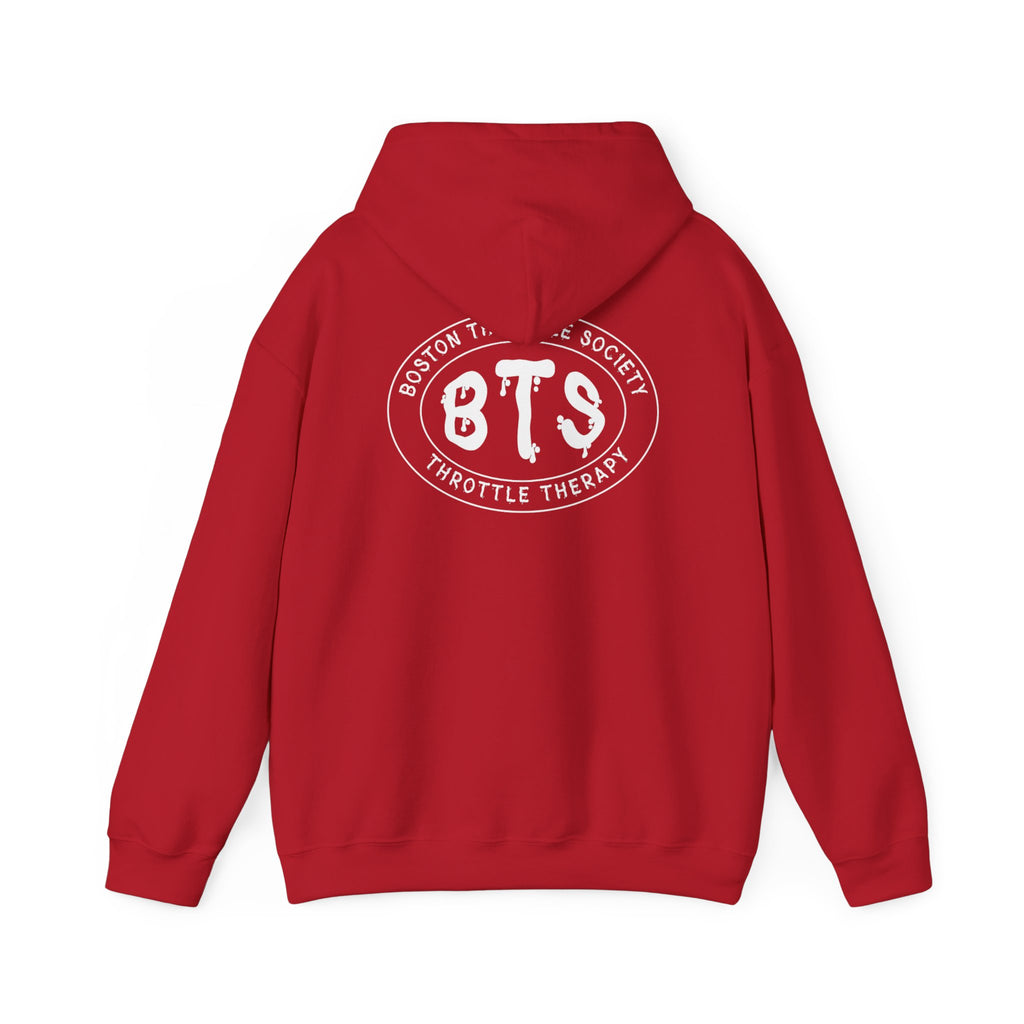 BTS Boston Throttle Society logo Hoodie | Motorcycle Club Graphic Pullover
