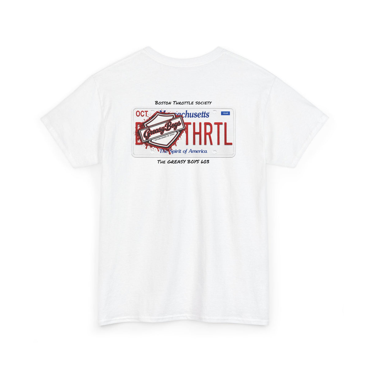 Greasy Boys x BTS License Plate Tee