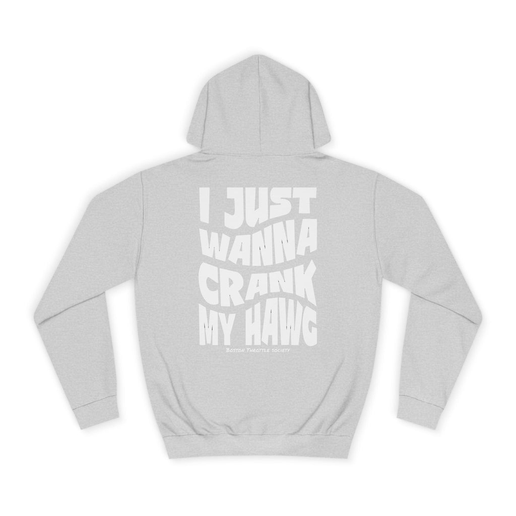 "I Just Wanna Crank My Hawg" Oversized Graphic Hoodie