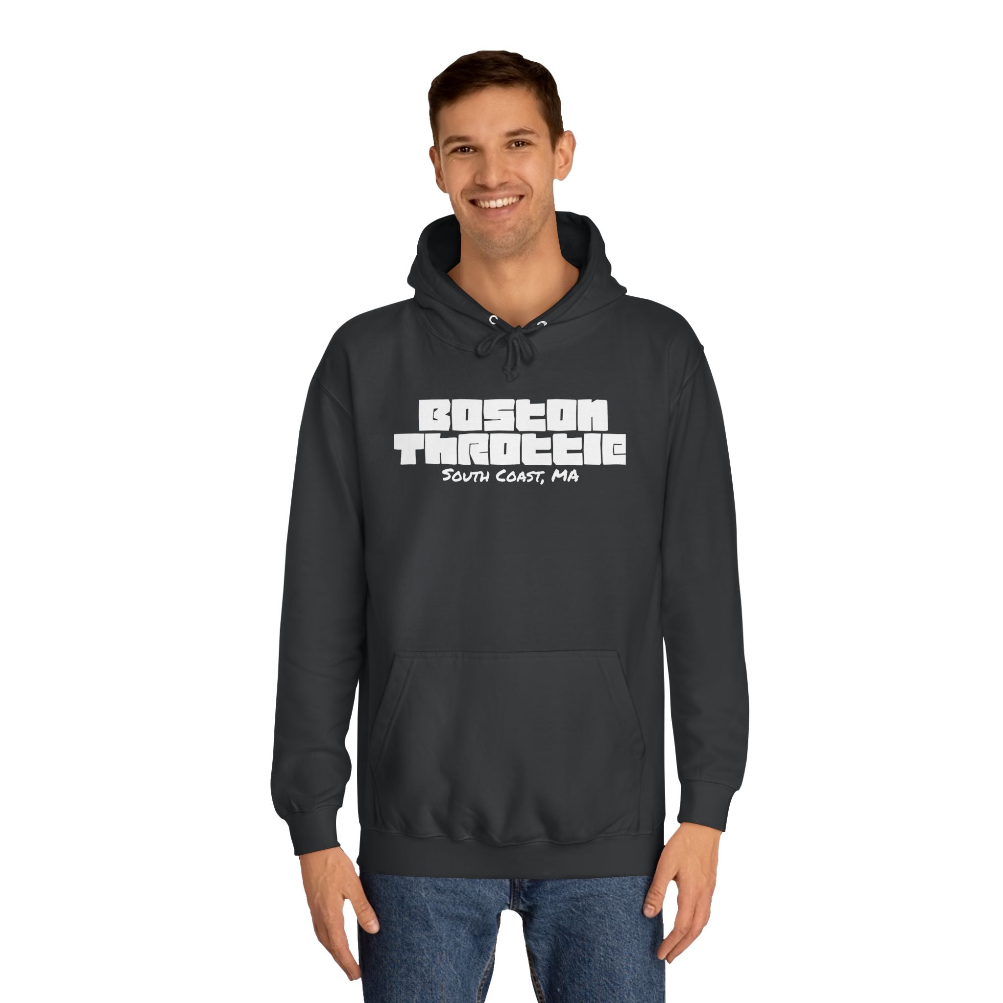 Boston Throttle Hoodie — “I Just Wanna Crank My Hawg” Motorcycle Pullover