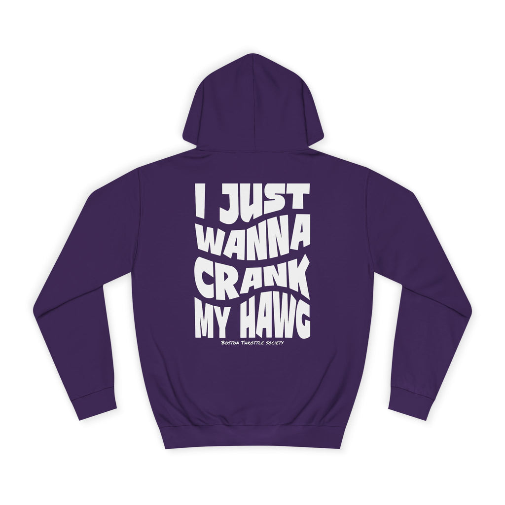 "I Just Wanna Crank My Hawg" Oversized Graphic Hoodie