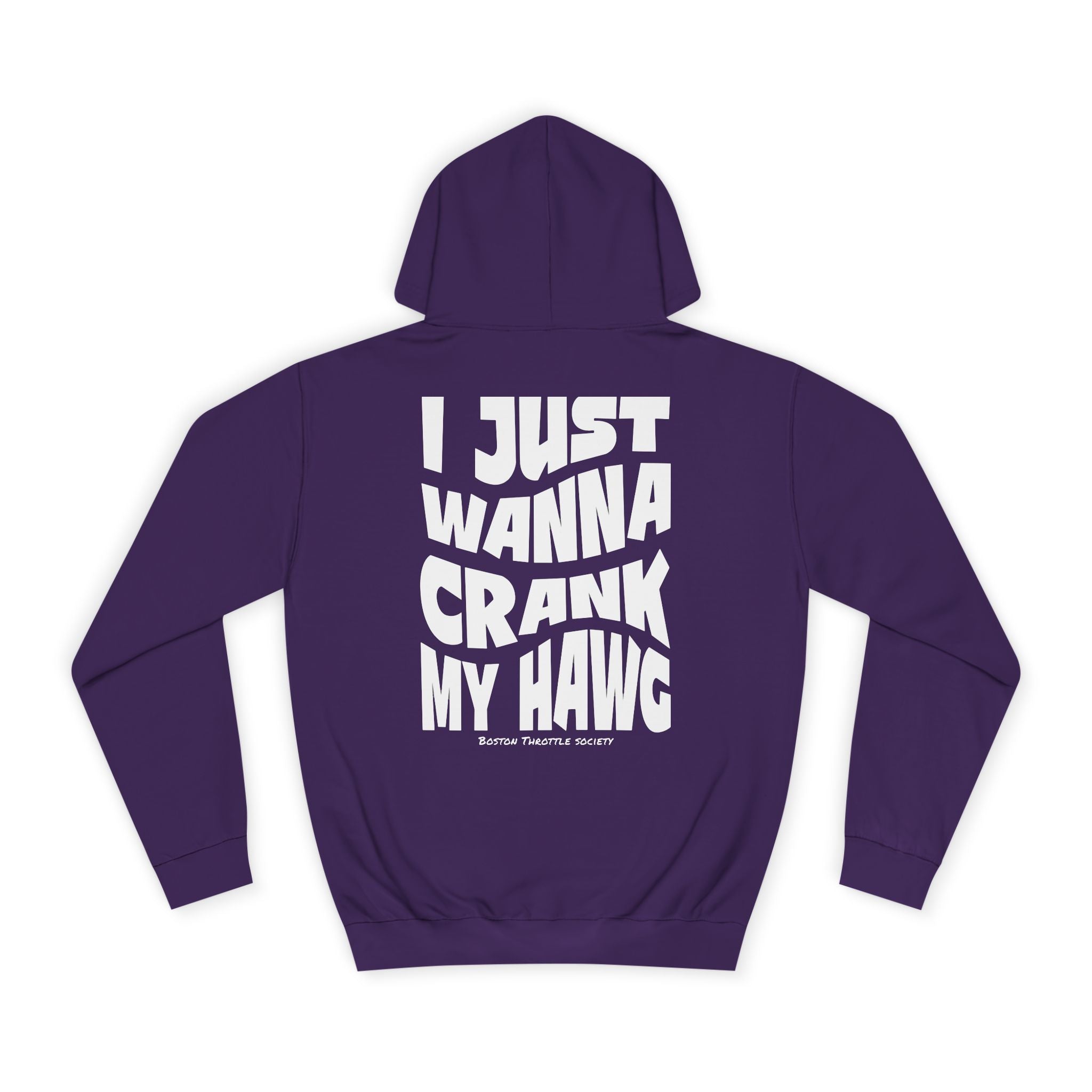 "I Just Wanna Crank My Hawg" Oversized Graphic Hoodie