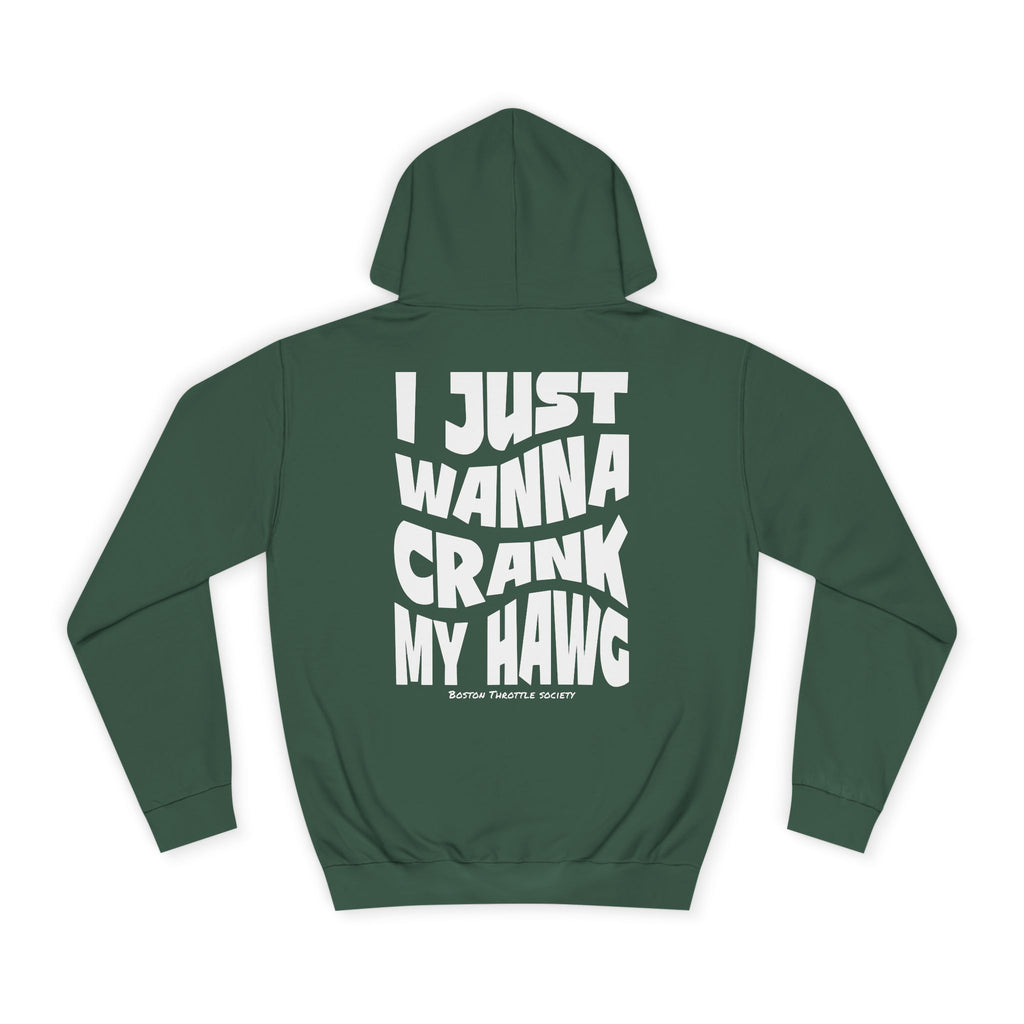 "I Just Wanna Crank My Hawg" Oversized Graphic Hoodie