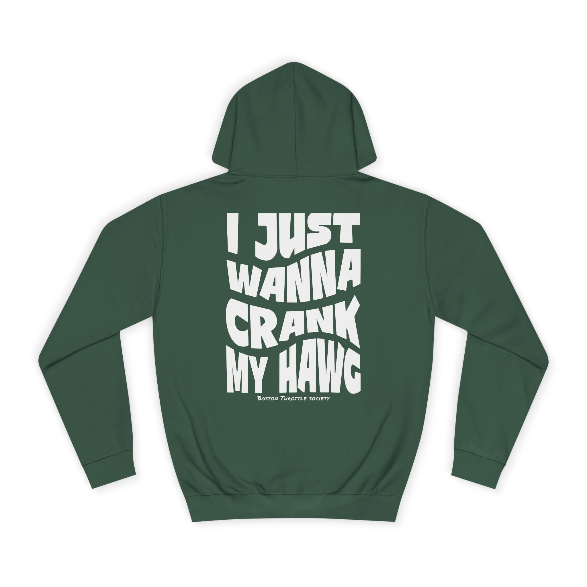 "I Just Wanna Crank My Hawg" Oversized Graphic Hoodie