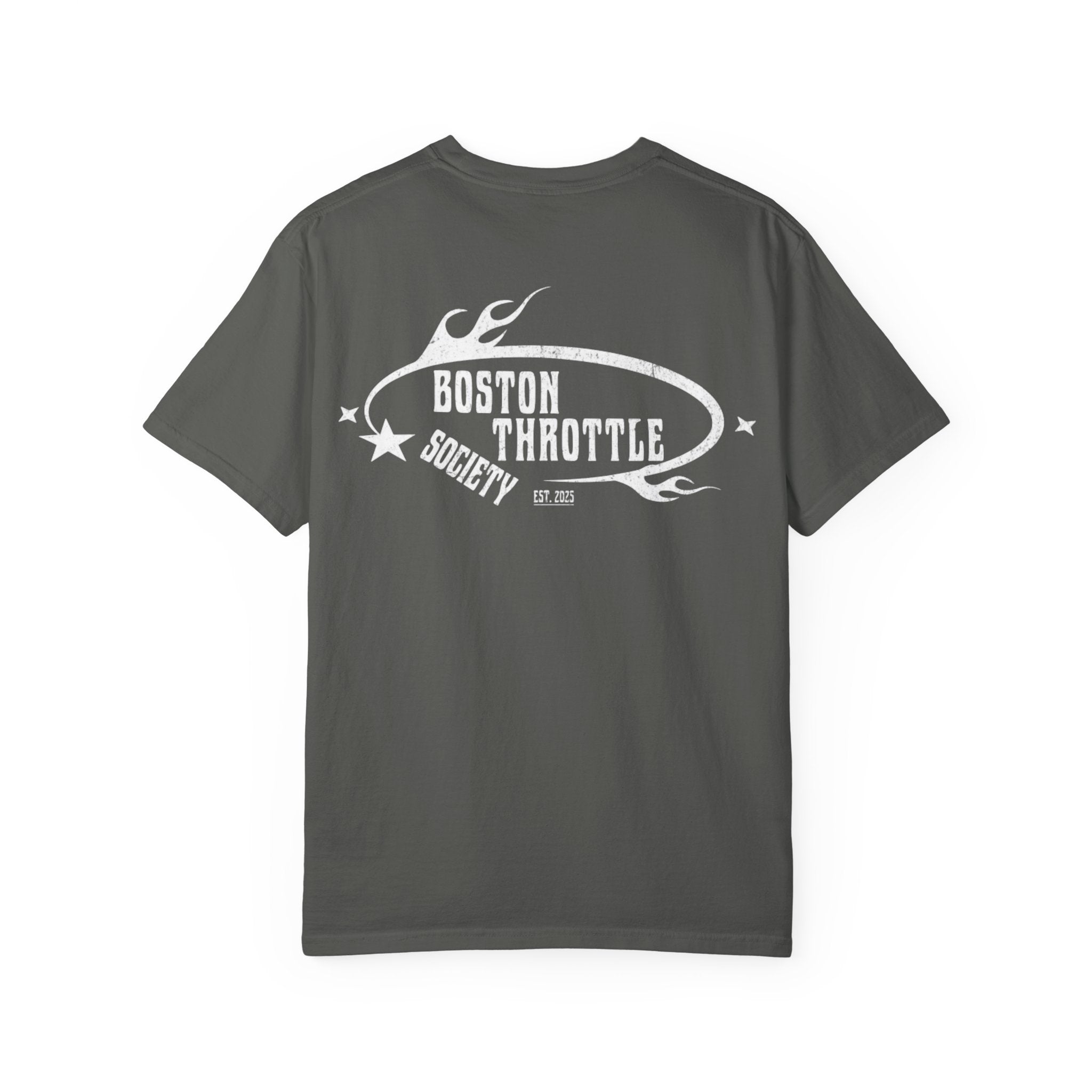 Vintage Oval Logo T-Shirt — Garment-Dyed Casual Tee