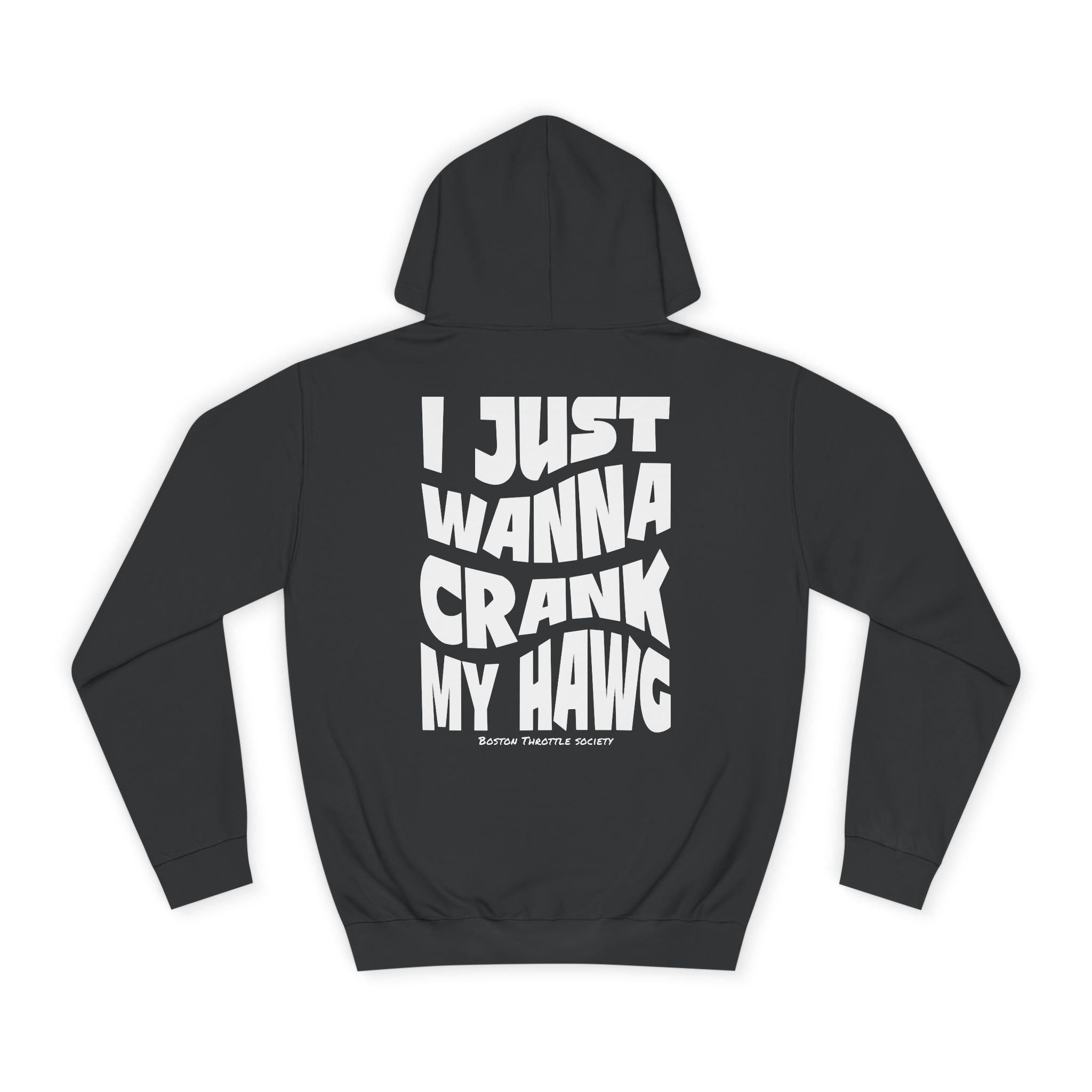 "I Just Wanna Crank My Hawg" Oversized Graphic Hoodie
