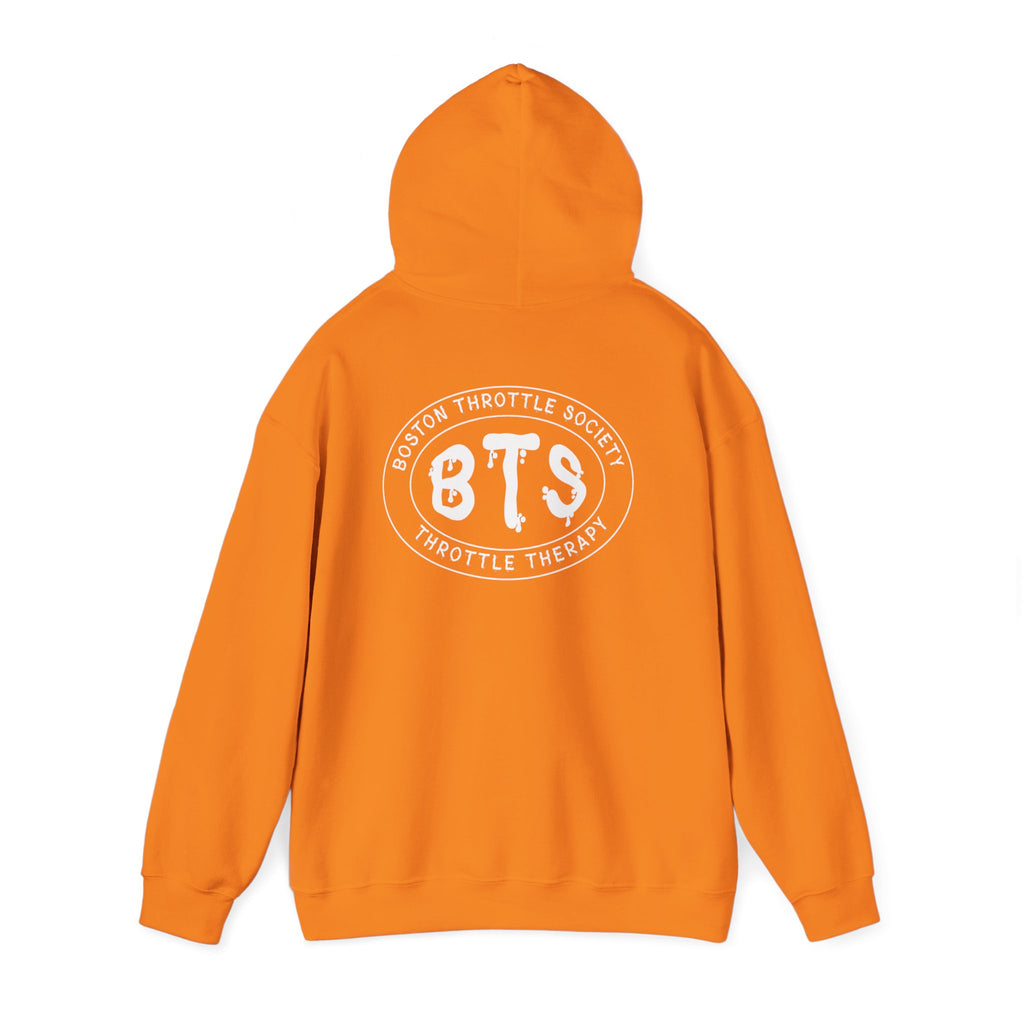 BTS Boston Throttle Society logo Hoodie | Motorcycle Club Graphic Pullover