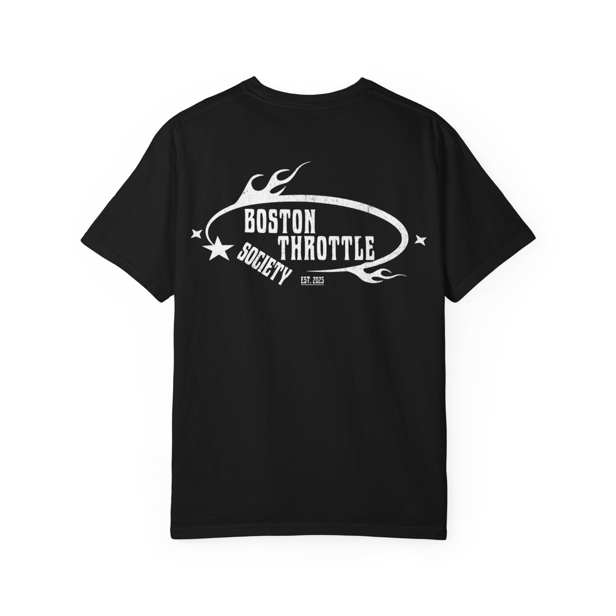 Vintage Oval Logo T-Shirt — Garment-Dyed Casual Tee