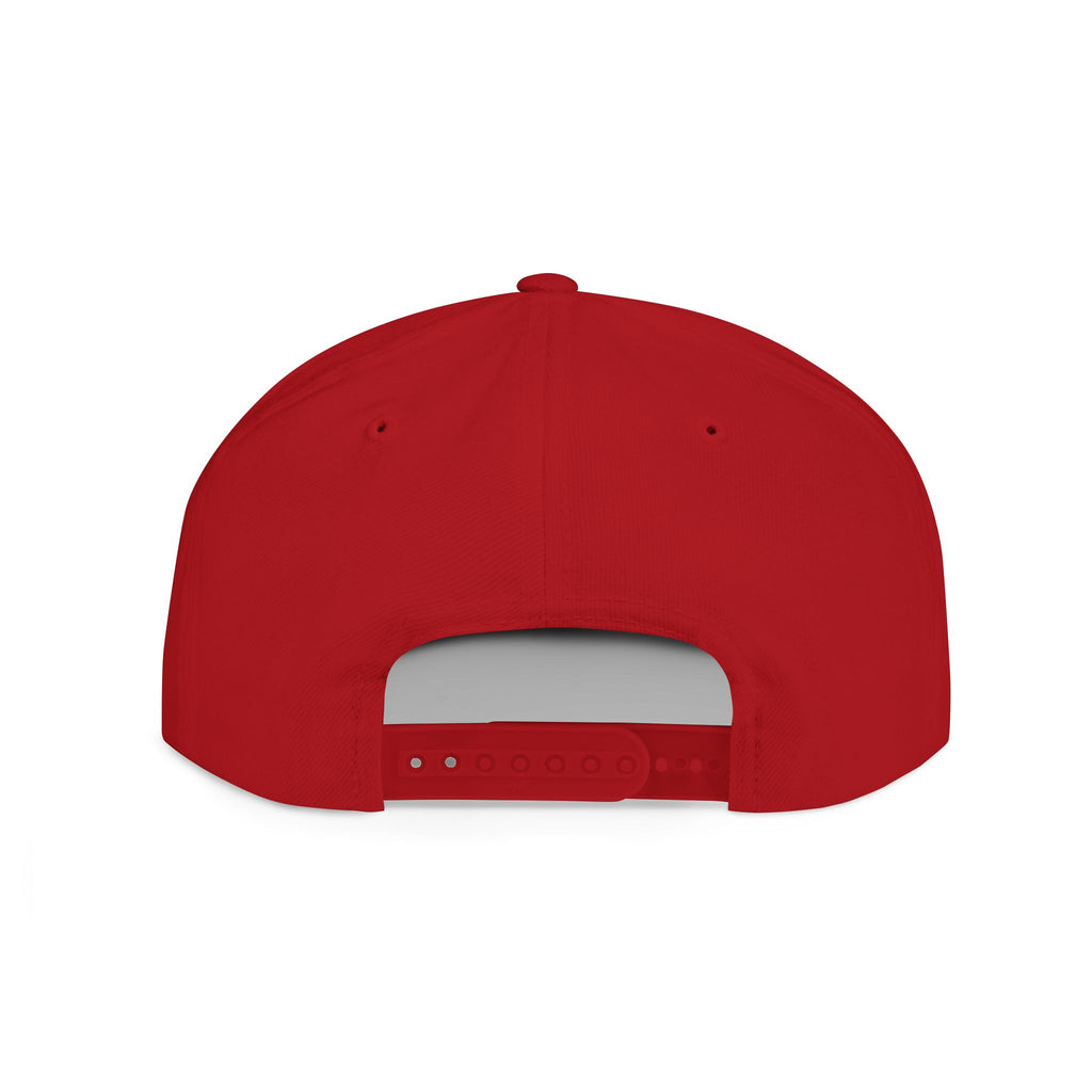 Boston Throttle Flat Bill Snapback Hat — Vintage Motorcycle Racing Cap