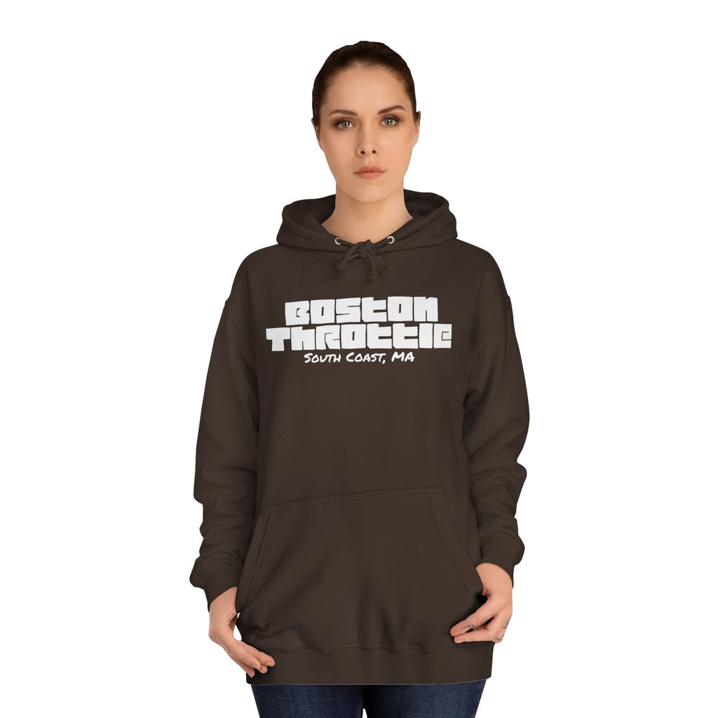 Boston Throttle Hoodie — “I Just Wanna Crank My Hawg” Motorcycle Pullover