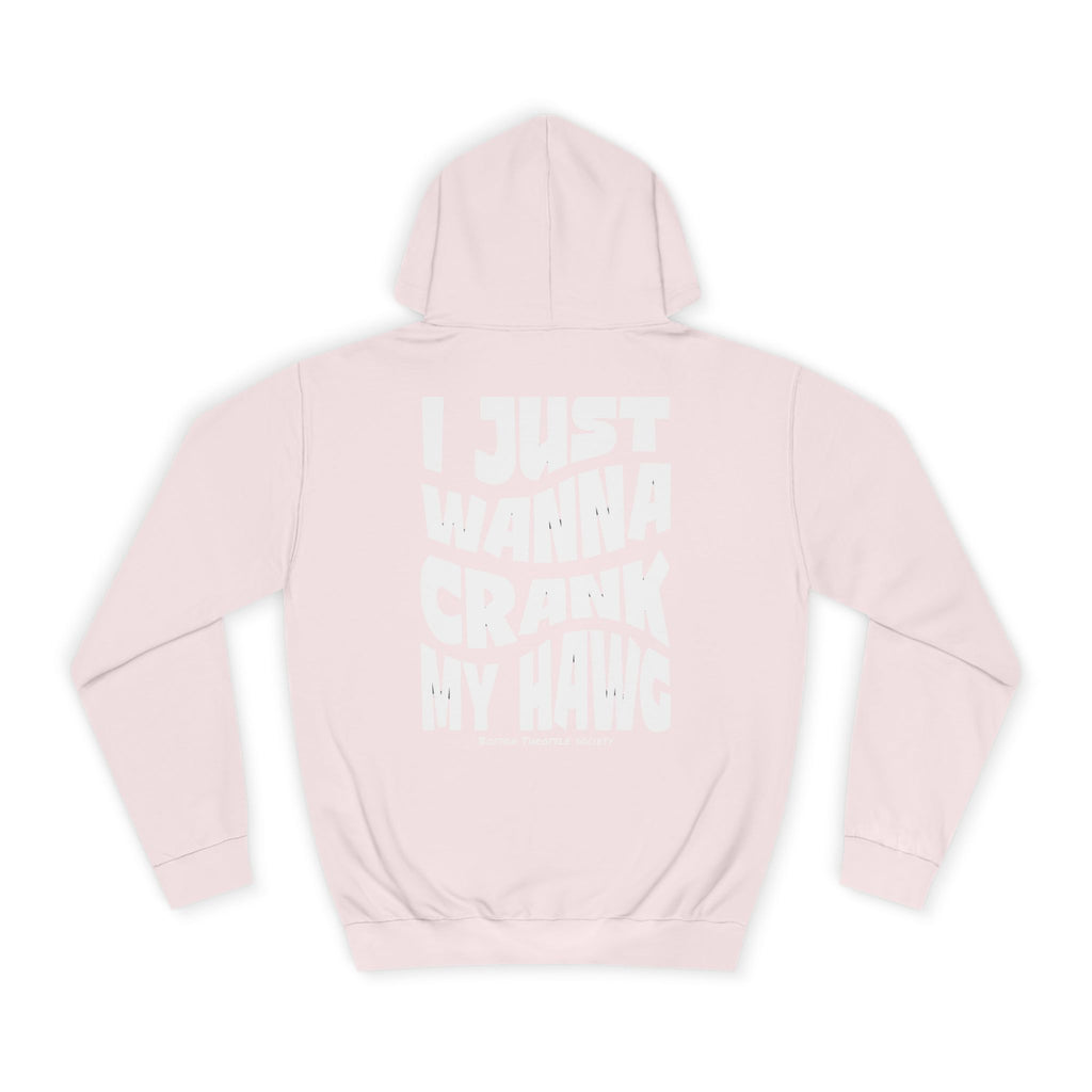 "I Just Wanna Crank My Hawg" Oversized Graphic Hoodie