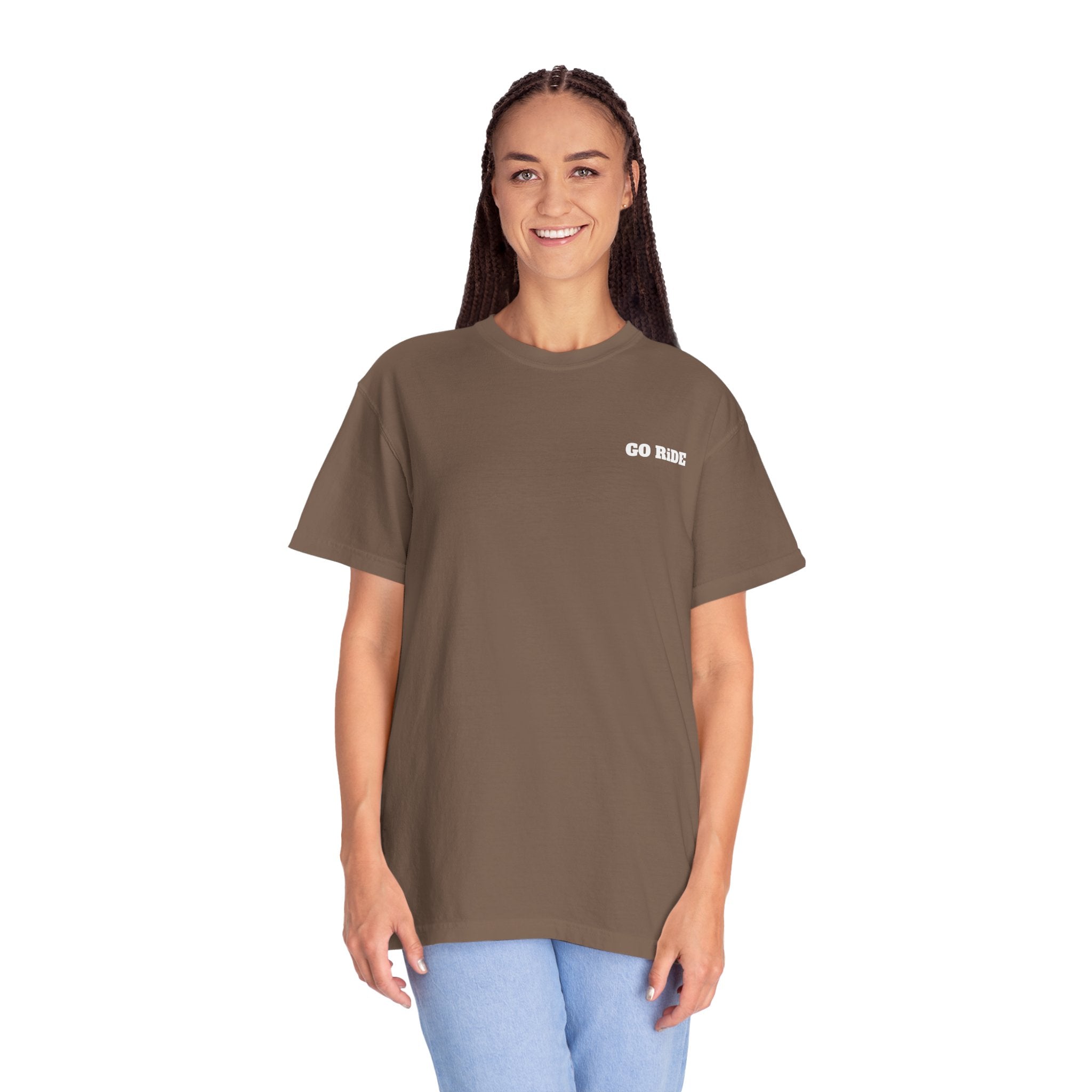 Vintage Oval Logo T-Shirt — Garment-Dyed Casual Tee