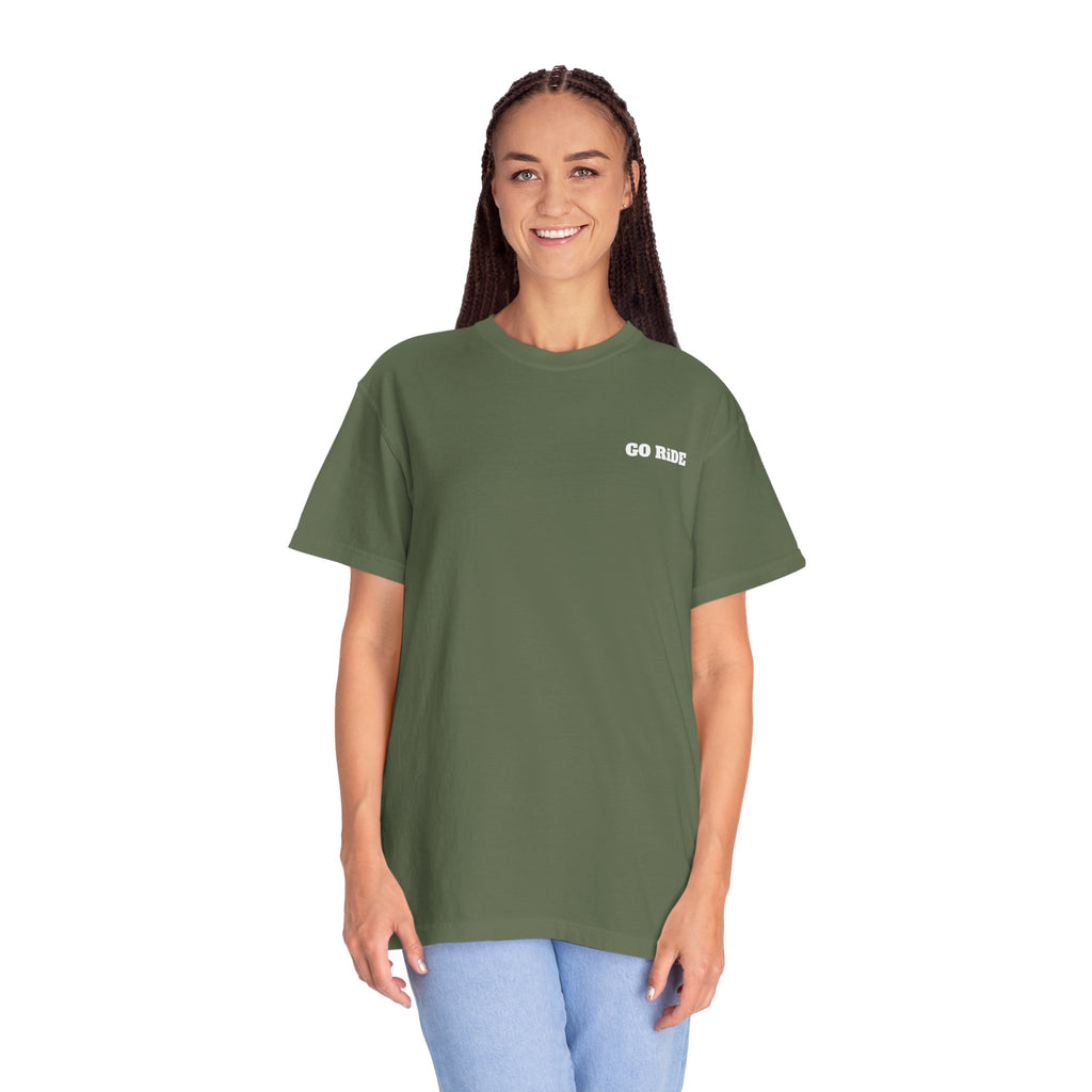 Vintage Oval Logo T-Shirt — Garment-Dyed Casual Tee