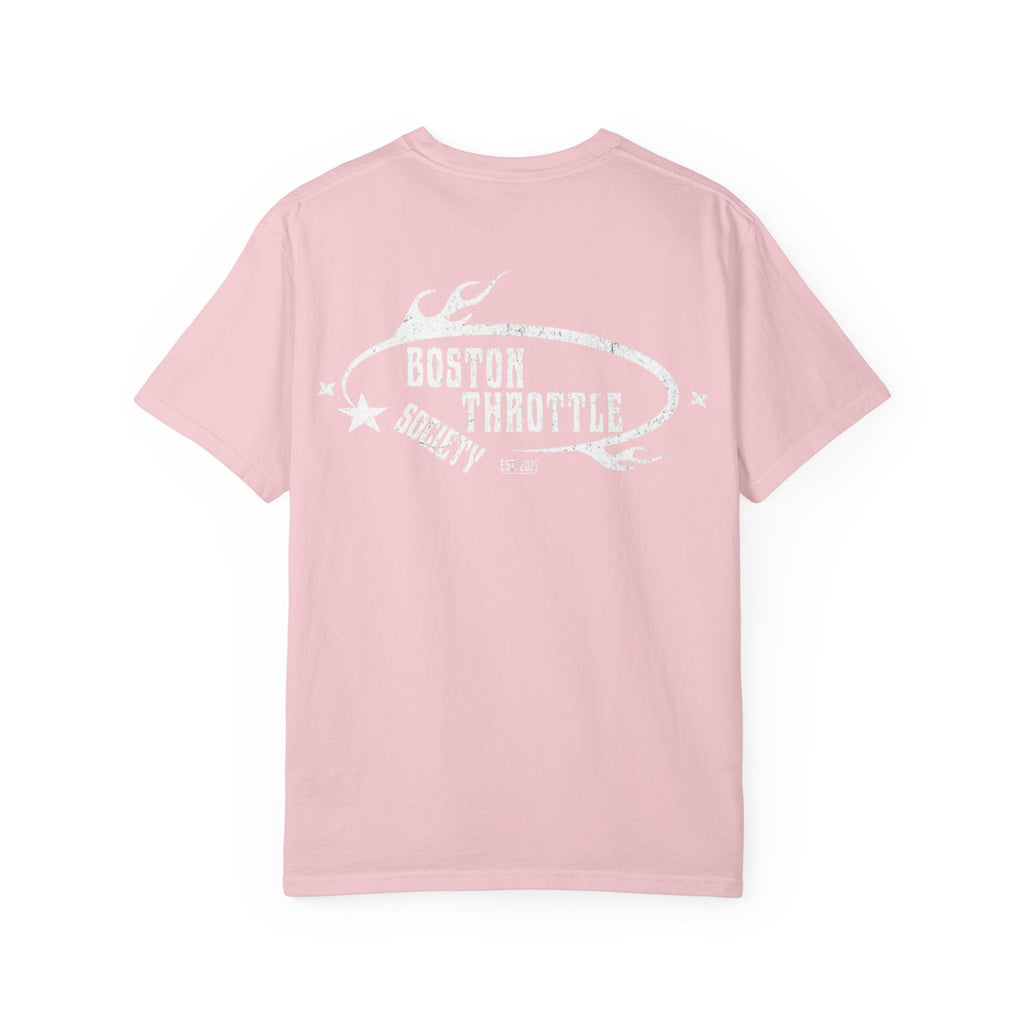 Vintage Oval Logo T-Shirt — Garment-Dyed Casual Tee
