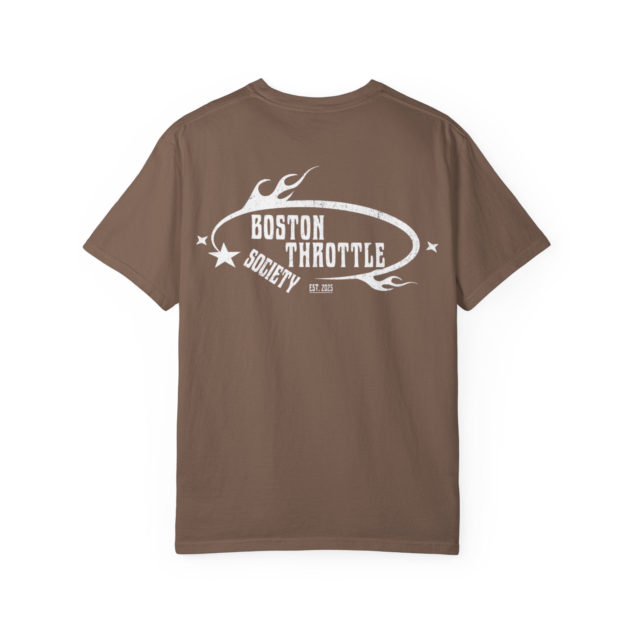 Vintage Oval Logo T-Shirt — Garment-Dyed Casual Tee