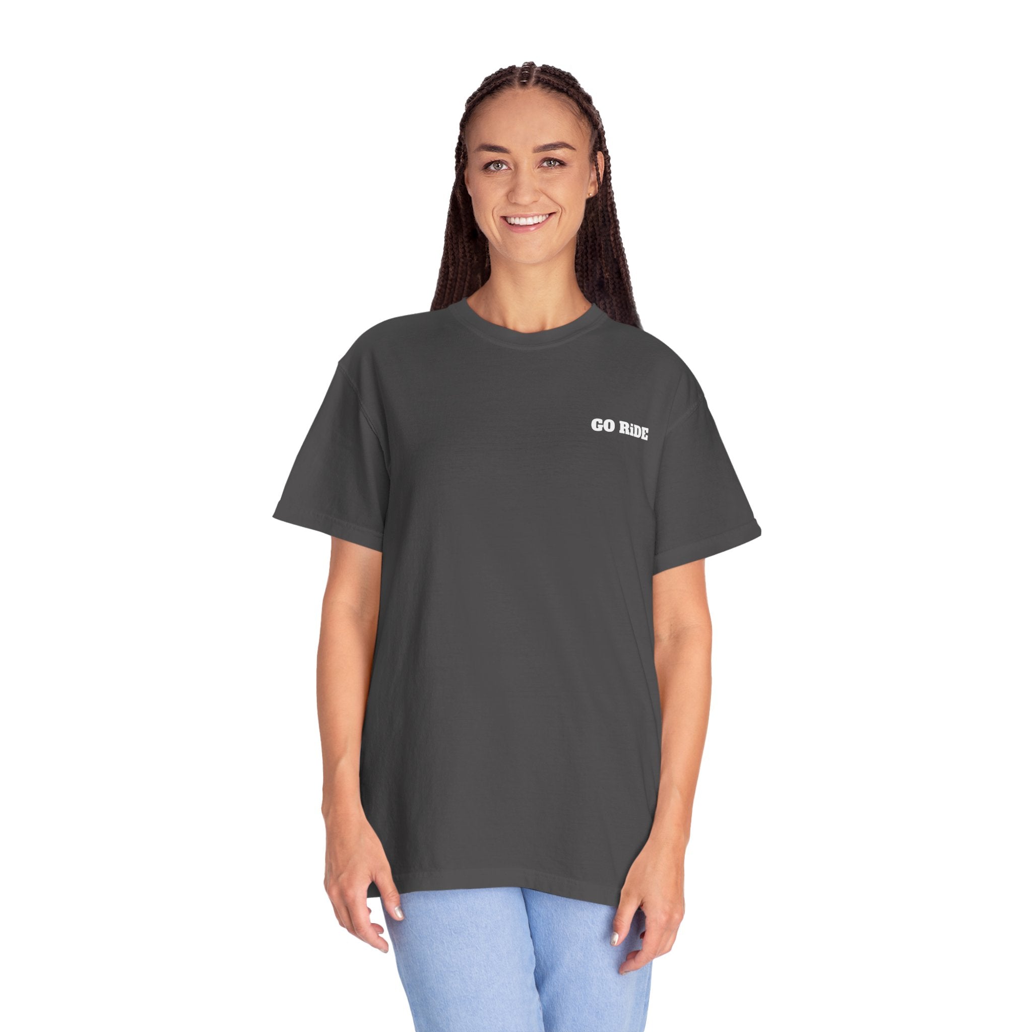 Vintage Oval Logo T-Shirt — Garment-Dyed Casual Tee