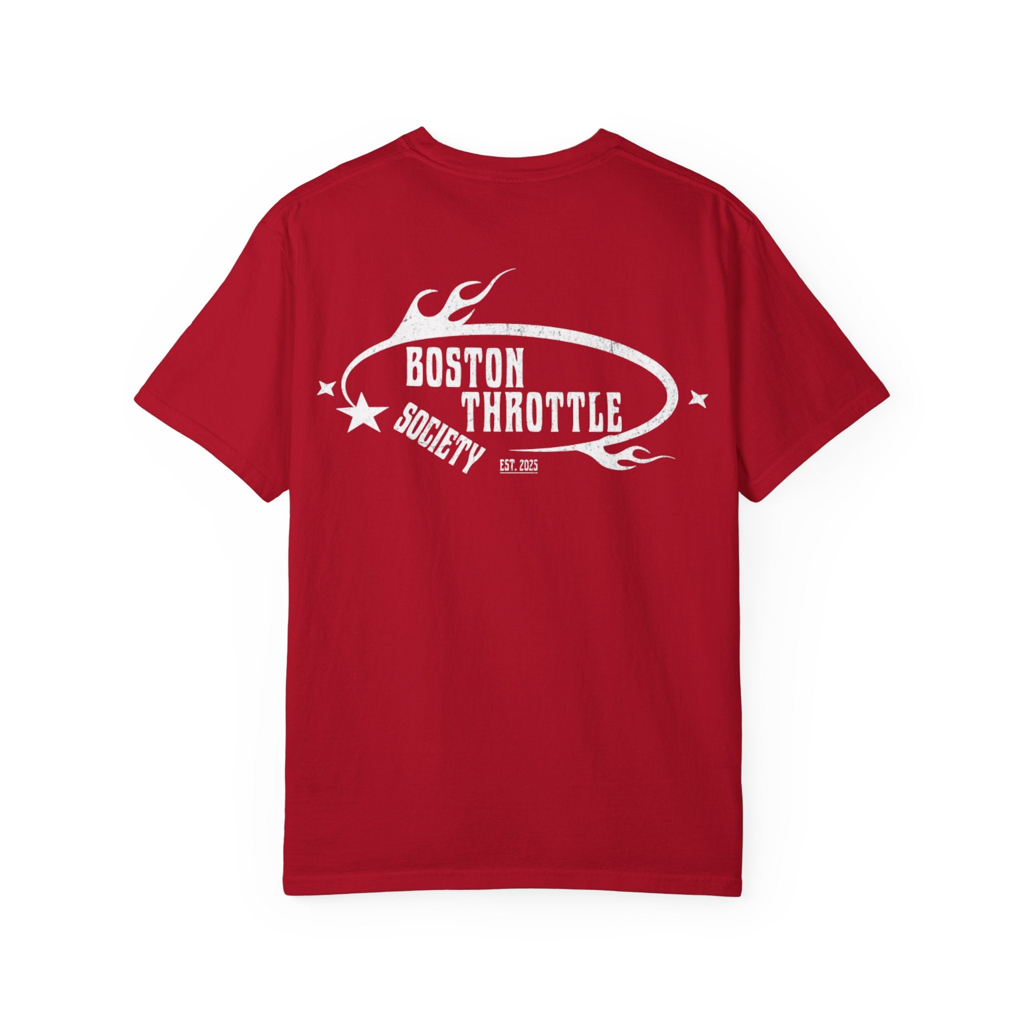 Vintage Oval Logo T-Shirt — Garment-Dyed Casual Tee