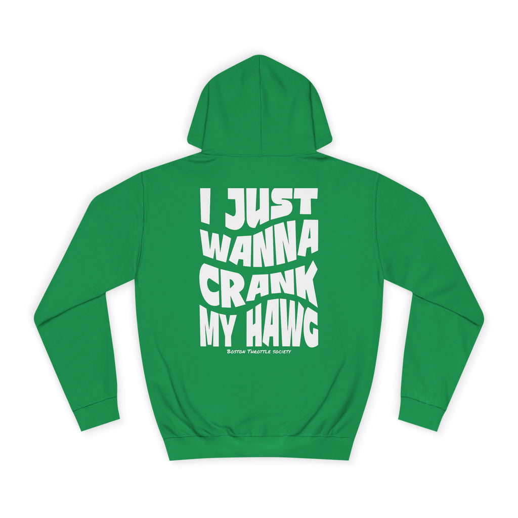 "I Just Wanna Crank My Hawg" Oversized Graphic Hoodie