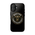 Boston Throttle Society phone case | motorcycle engine emblem