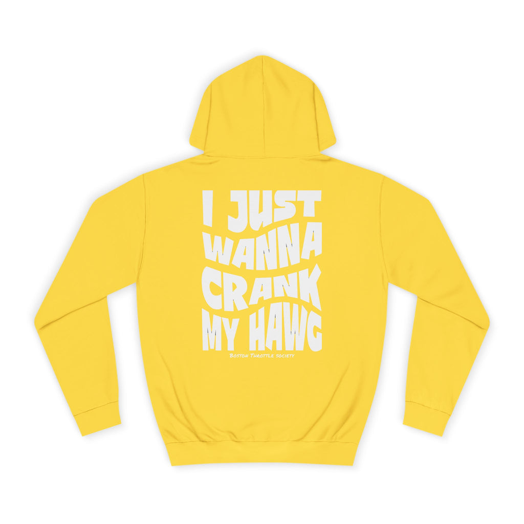"I Just Wanna Crank My Hawg" Oversized Graphic Hoodie