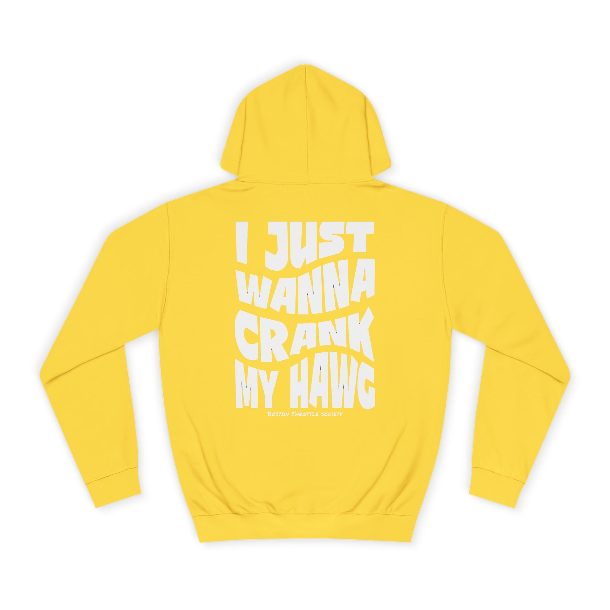 "I Just Wanna Crank My Hawg" Oversized Graphic Hoodie