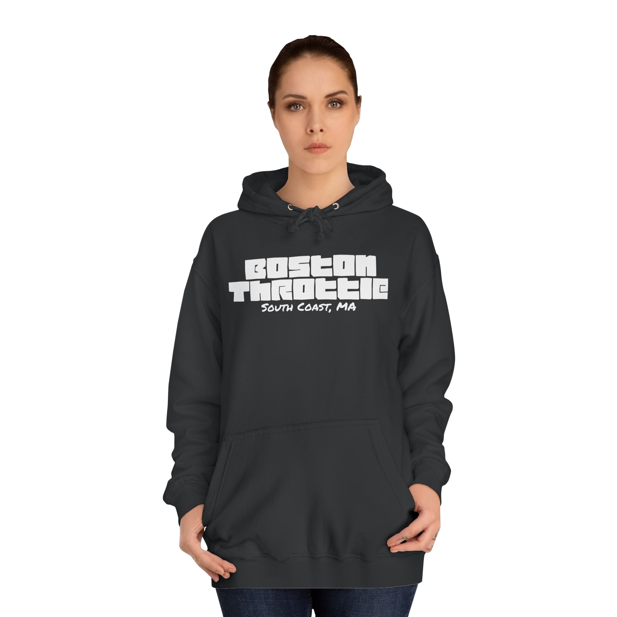 Boston Throttle Hoodie — “I Just Wanna Crank My Hawg” Motorcycle Pullover