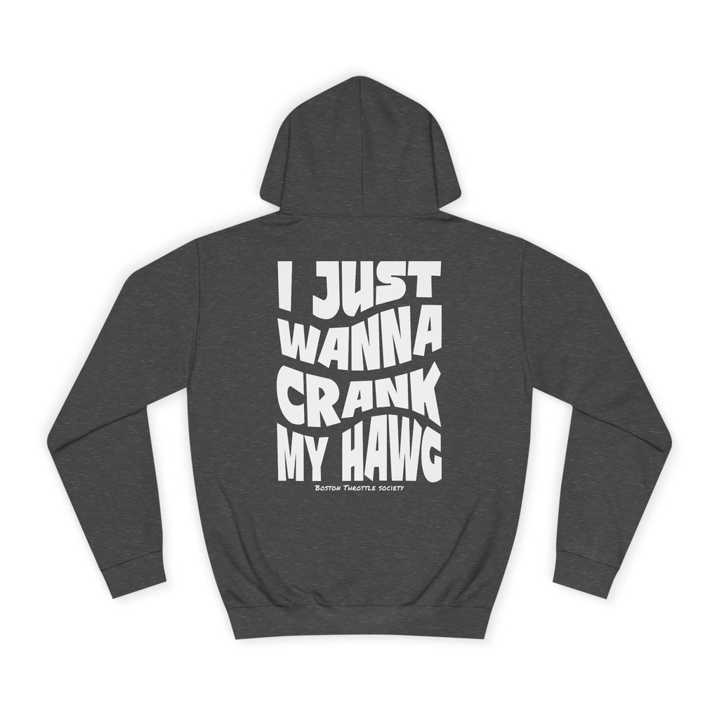 "I Just Wanna Crank My Hawg" Oversized Graphic Hoodie