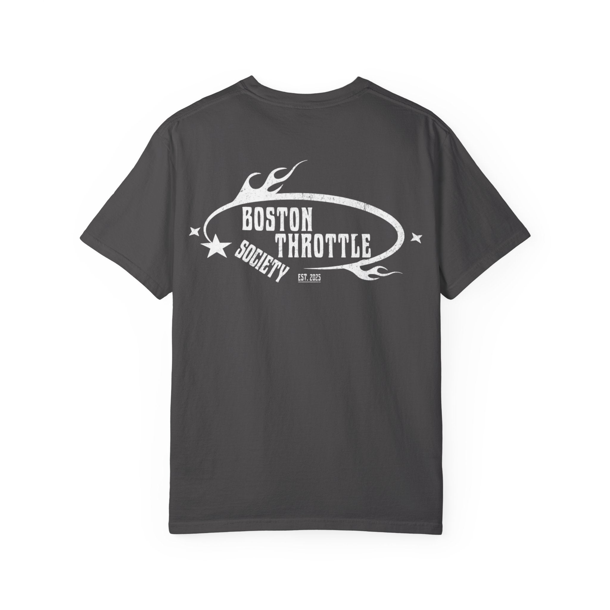 Vintage Oval Logo T-Shirt — Garment-Dyed Casual Tee