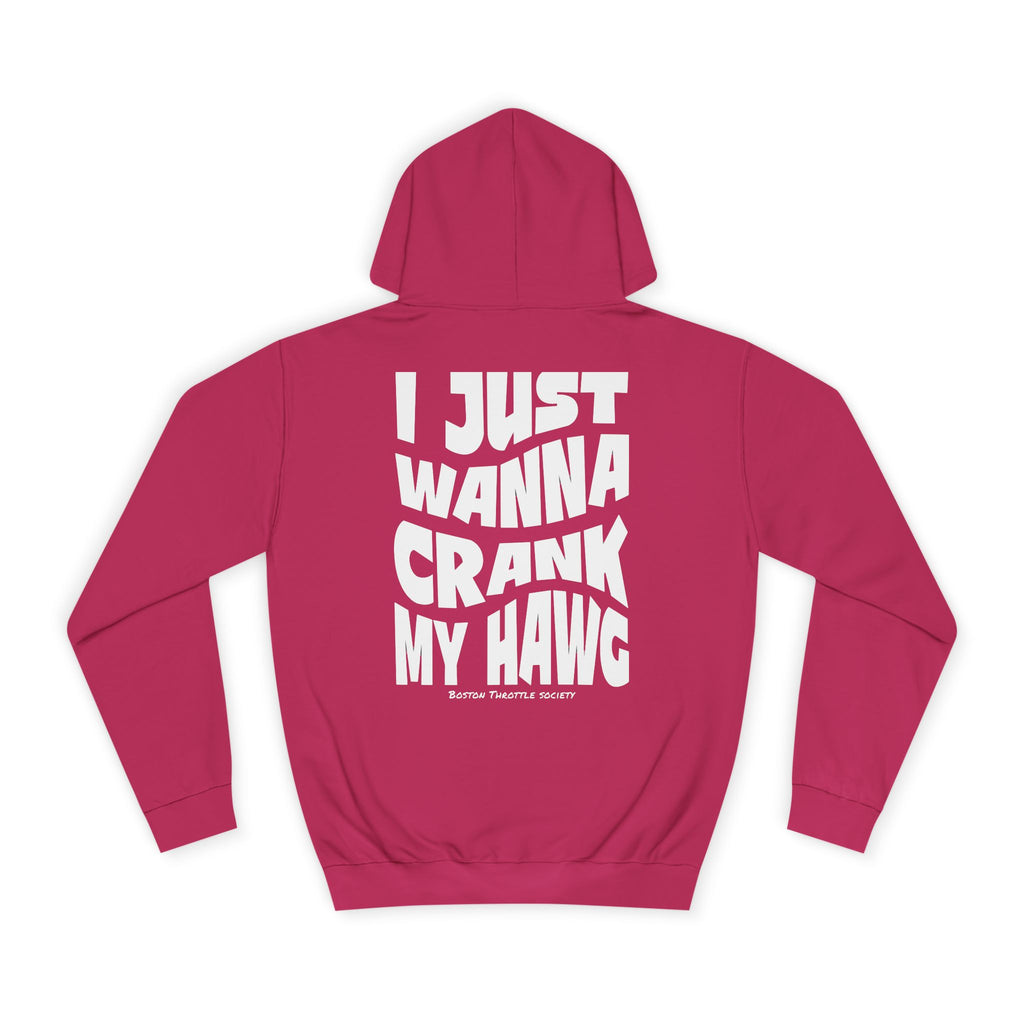 "I Just Wanna Crank My Hawg" Oversized Graphic Hoodie