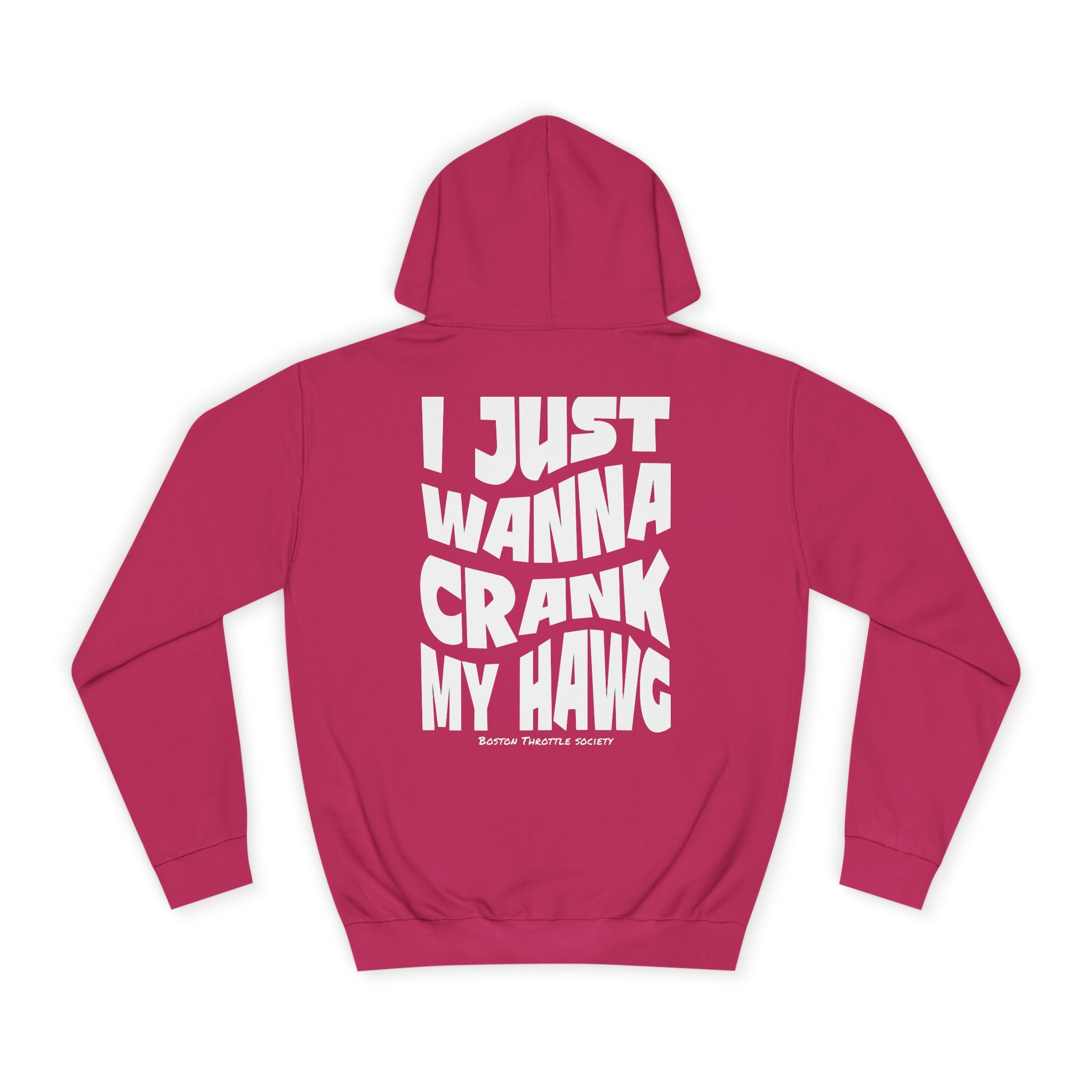 "I Just Wanna Crank My Hawg" Oversized Graphic Hoodie