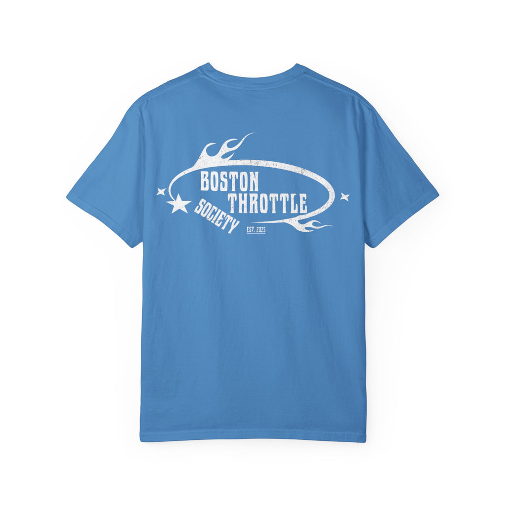 Vintage Oval Logo T-Shirt — Garment-Dyed Casual Tee