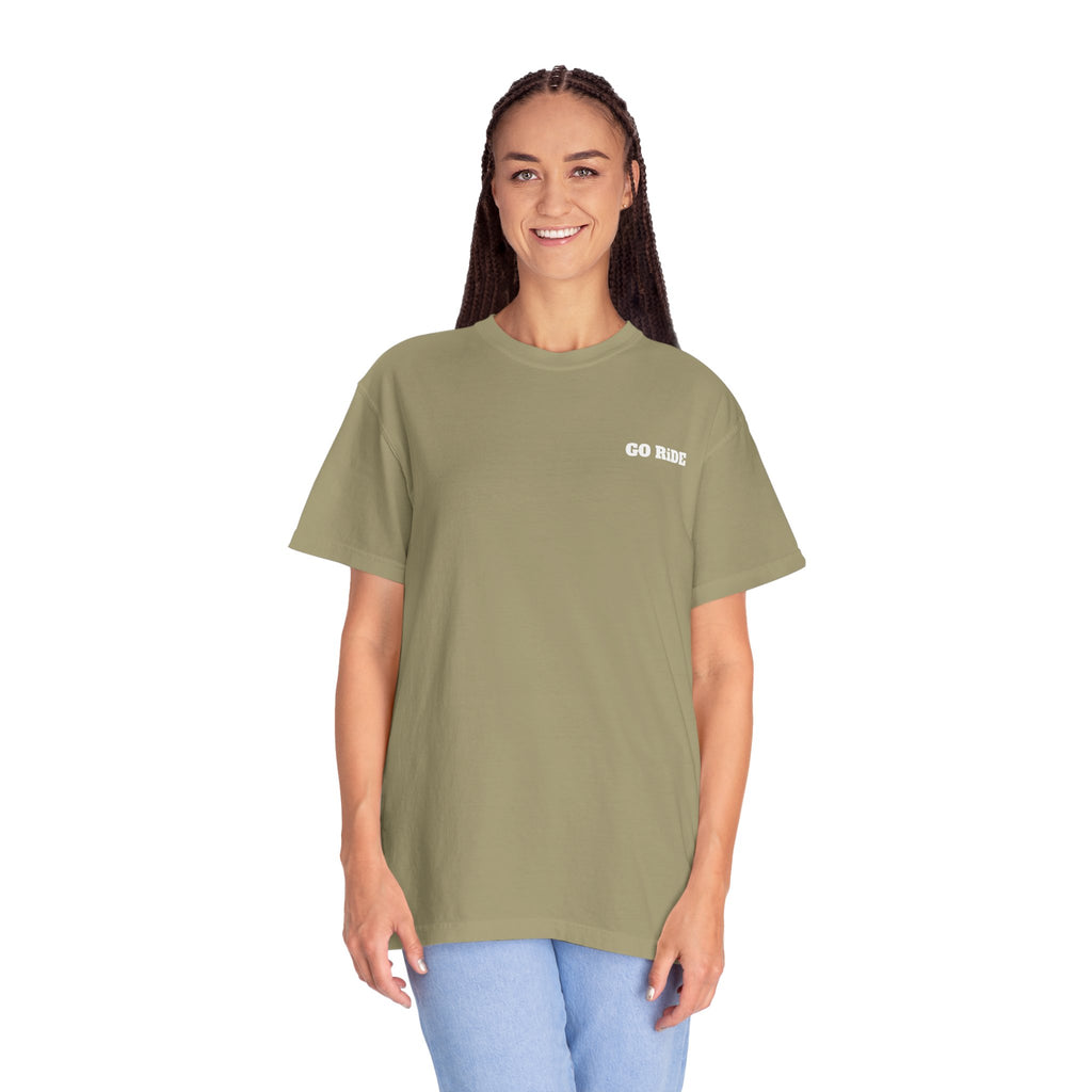 Vintage Oval Logo T-Shirt — Garment-Dyed Casual Tee