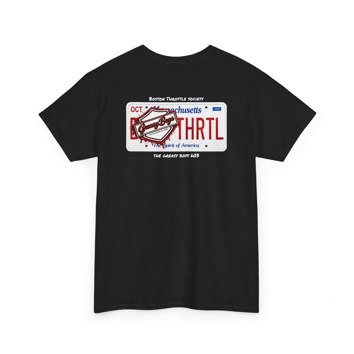Greasy Boys x BTS License Plate Tee