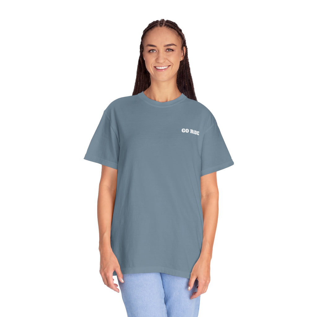 Vintage Oval Logo T-Shirt — Garment-Dyed Casual Tee