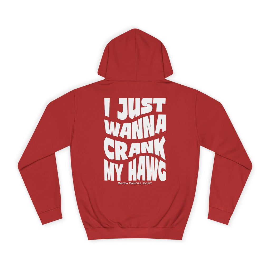 "I Just Wanna Crank My Hawg" Oversized Graphic Hoodie