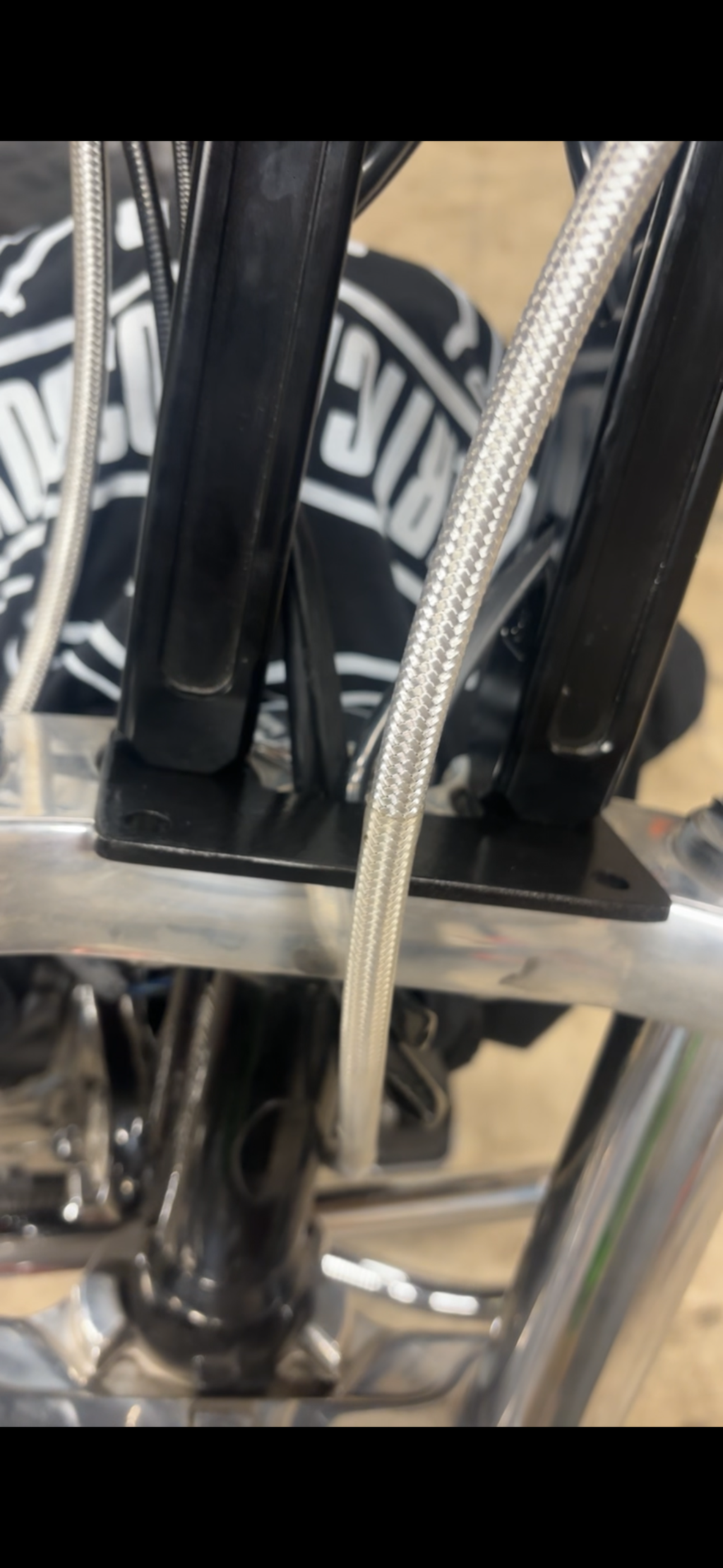 Iron Heart Cycles’ Top Mount Headlight Relocation Bracket